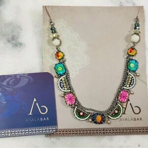 Ayala Bar Handmade Bright Beads & Glass Necklace-Boutique (NWT)